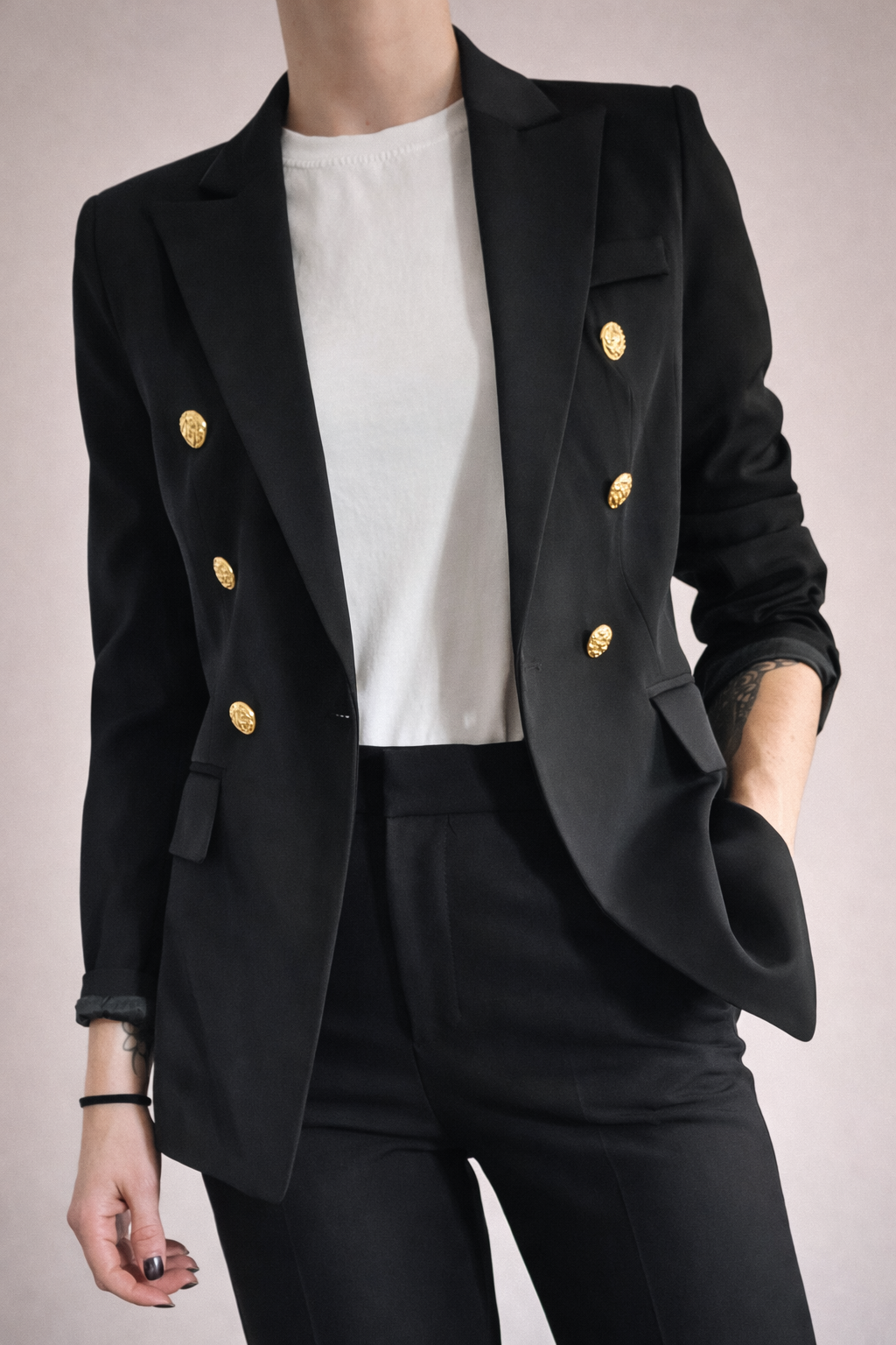 Veste blazer boutons